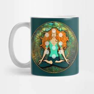 Green Tree of Life Mandala Mug